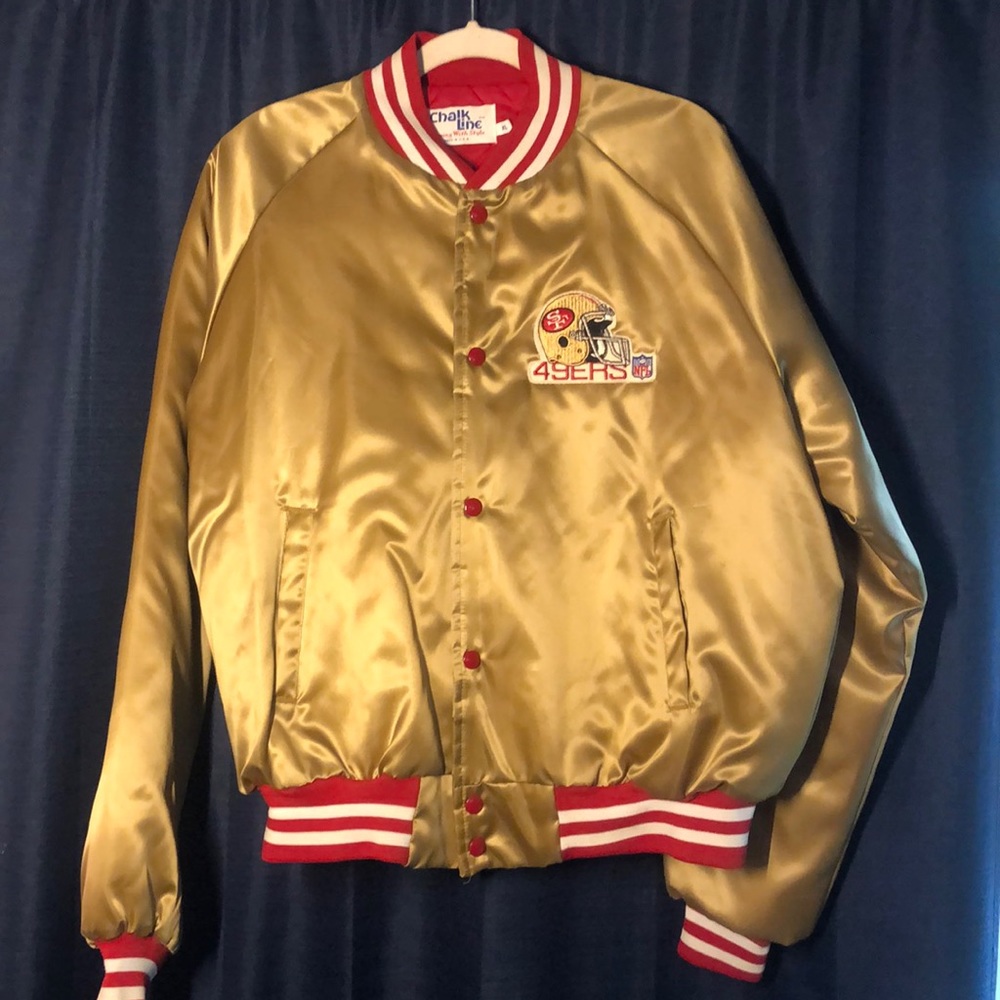 Vintage chalk line NFL San Francisco 49ers jacket - XL